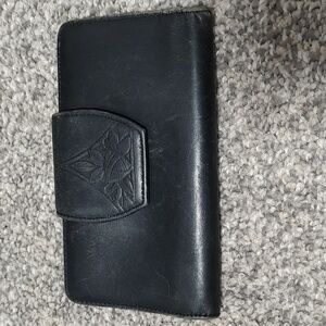 Some Wear Vintage Black Leather Wallet